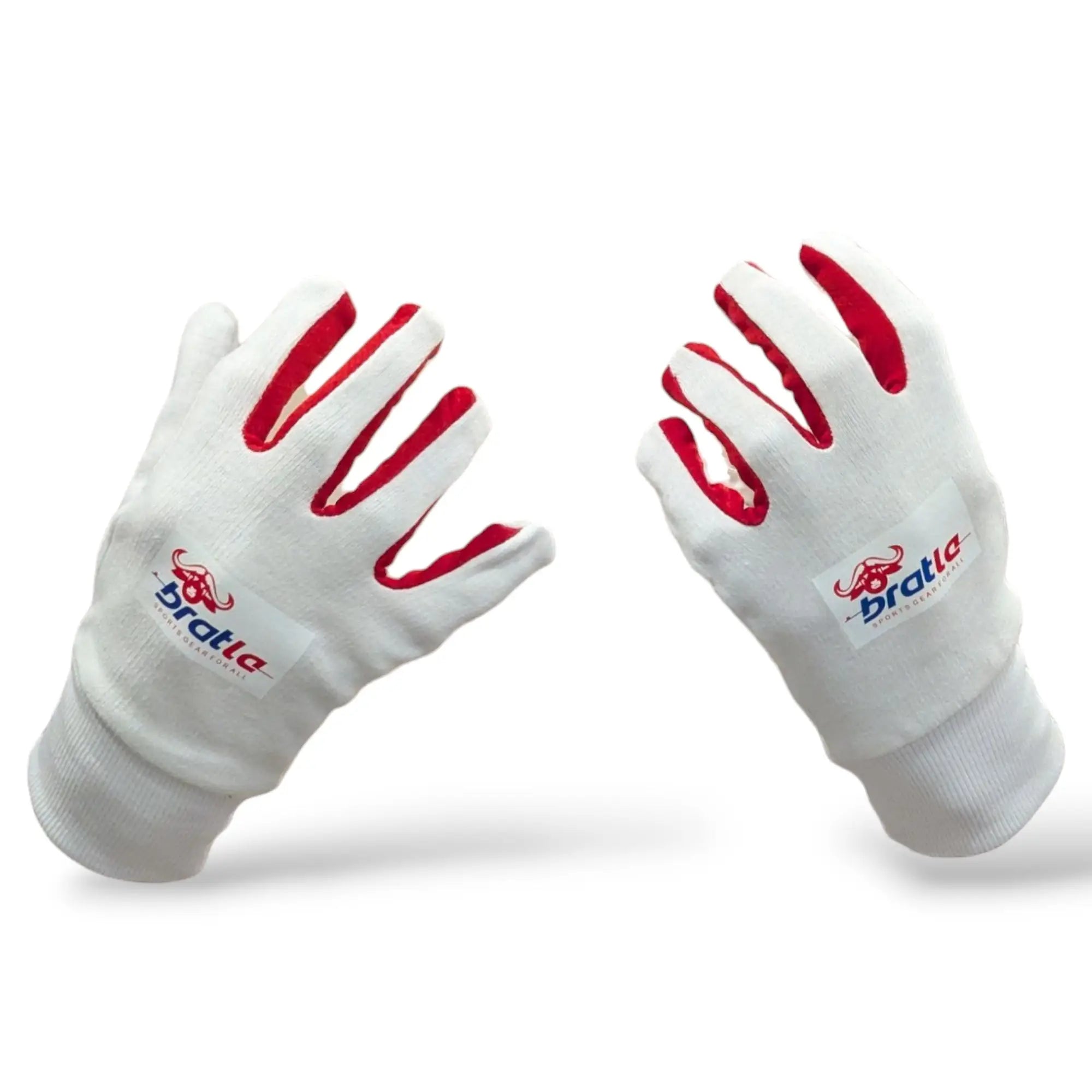 Bratla Cricket Batting Gloves Inner Pro Full Cotton | Premium Quality - GLOVE - BATTING INNER