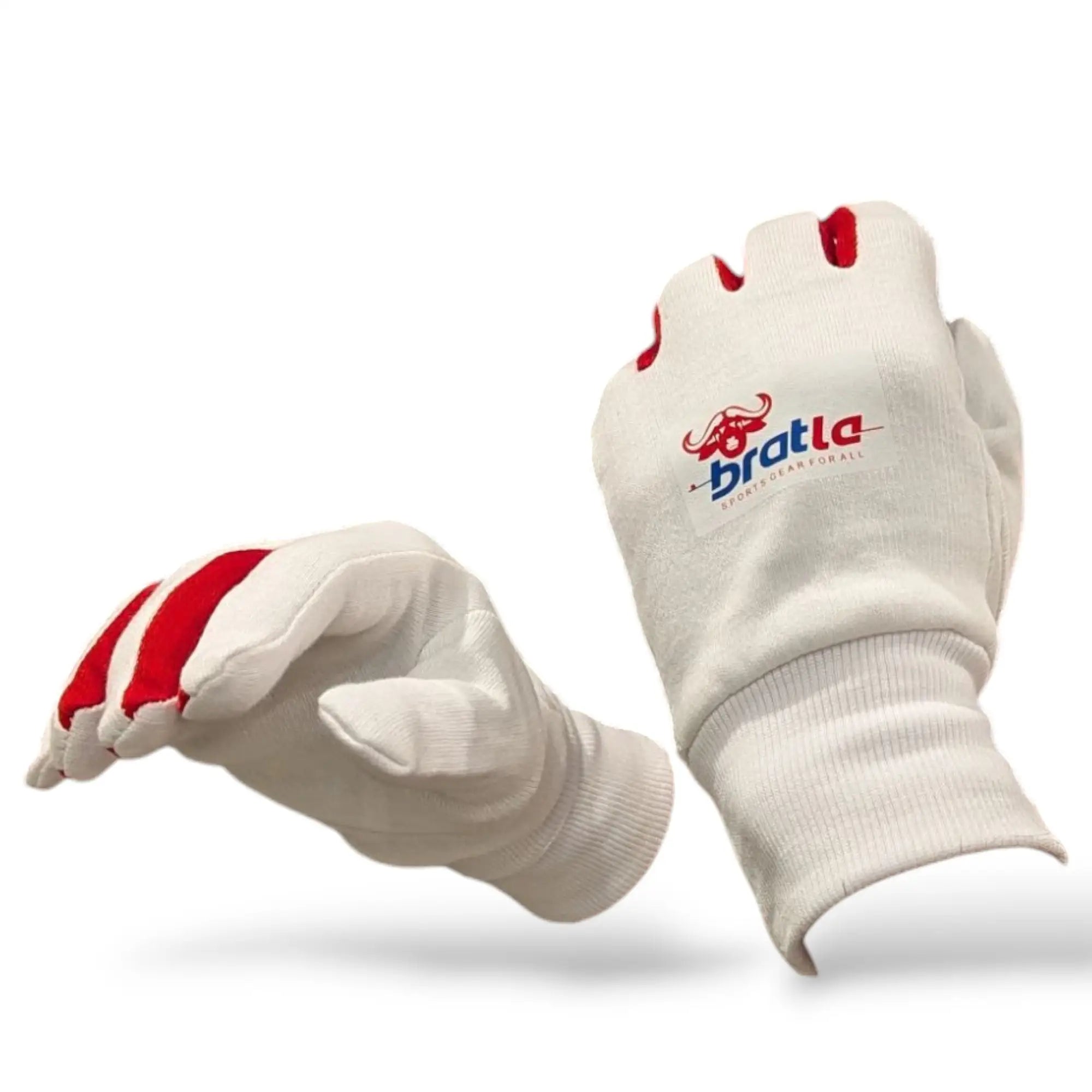 Bratla Cricket Batting Gloves Inner Pro Full Cotton | Premium Quality - GLOVE - BATTING INNER