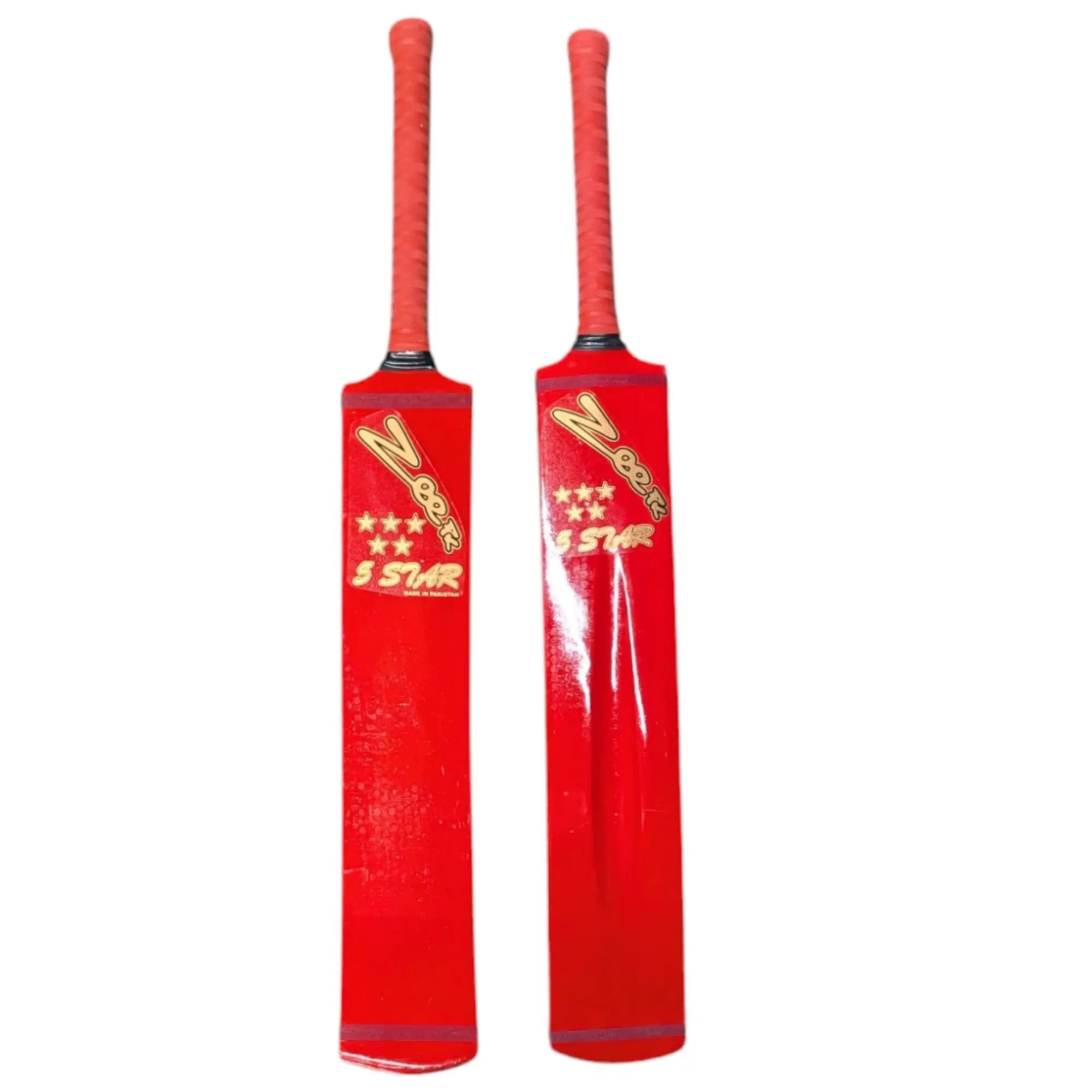 Cricket Bat for Tapeball Cricket Men (Red) - BATS - SOFTBALL