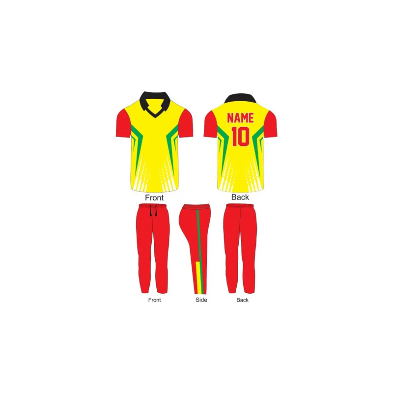 Royal and Yellow Jersey with Yellow Trouser Cricket Uniform – RTN