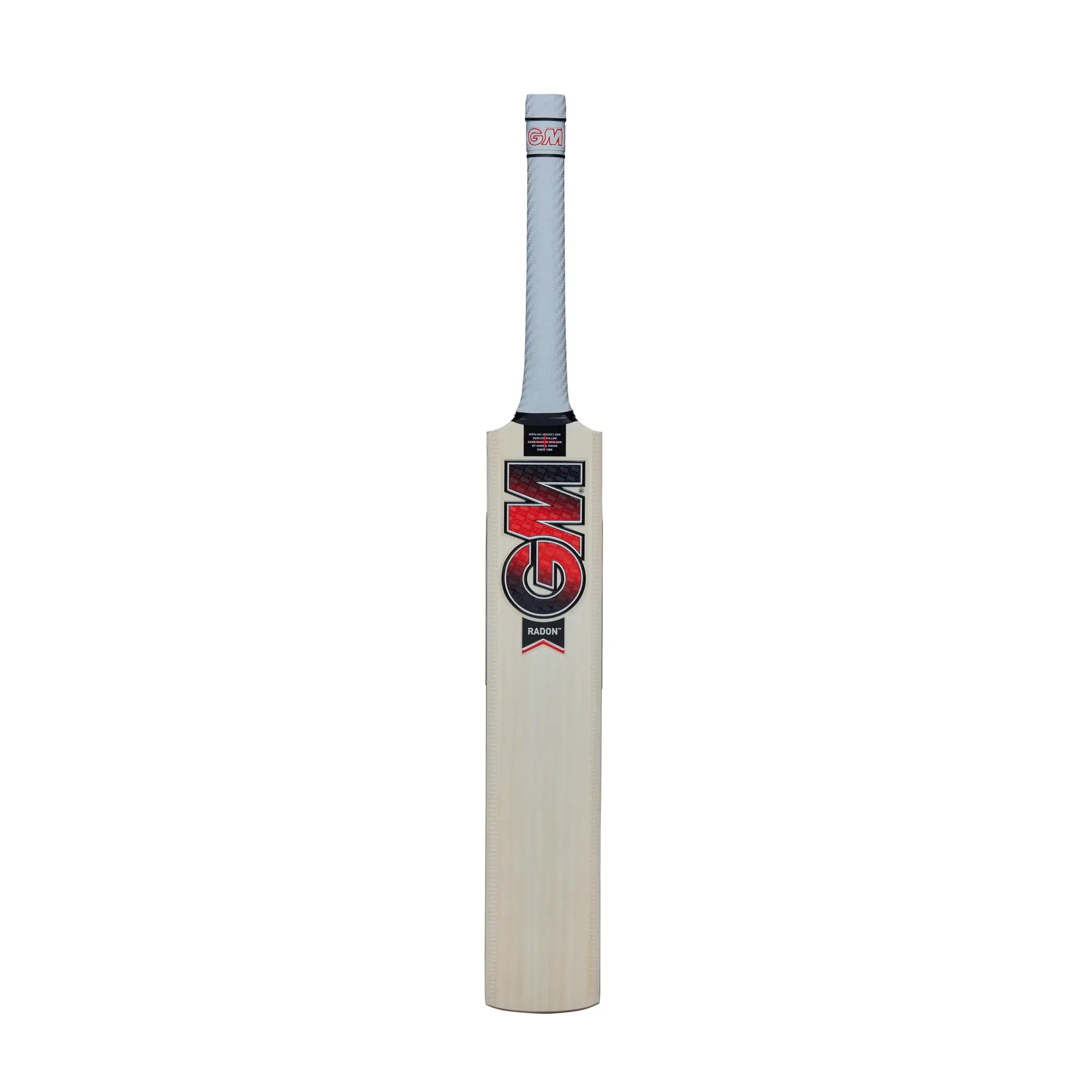 Gunn & Moore GM Cricket Bat | Radon | Prime English Willow | DXM ToeTek Grained DuraCover | Size 1 Suitable for Players 120-129cm / 3’