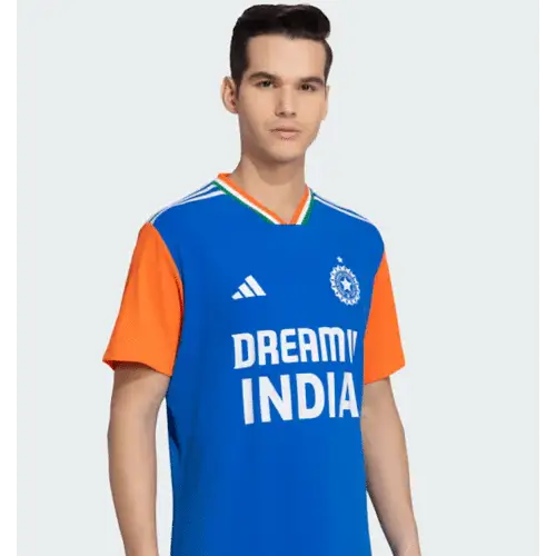 Indian Cricket Team Shirt Jersey ODI Kit Official Fan Shirt (Indian Sizes) - Team Shirt