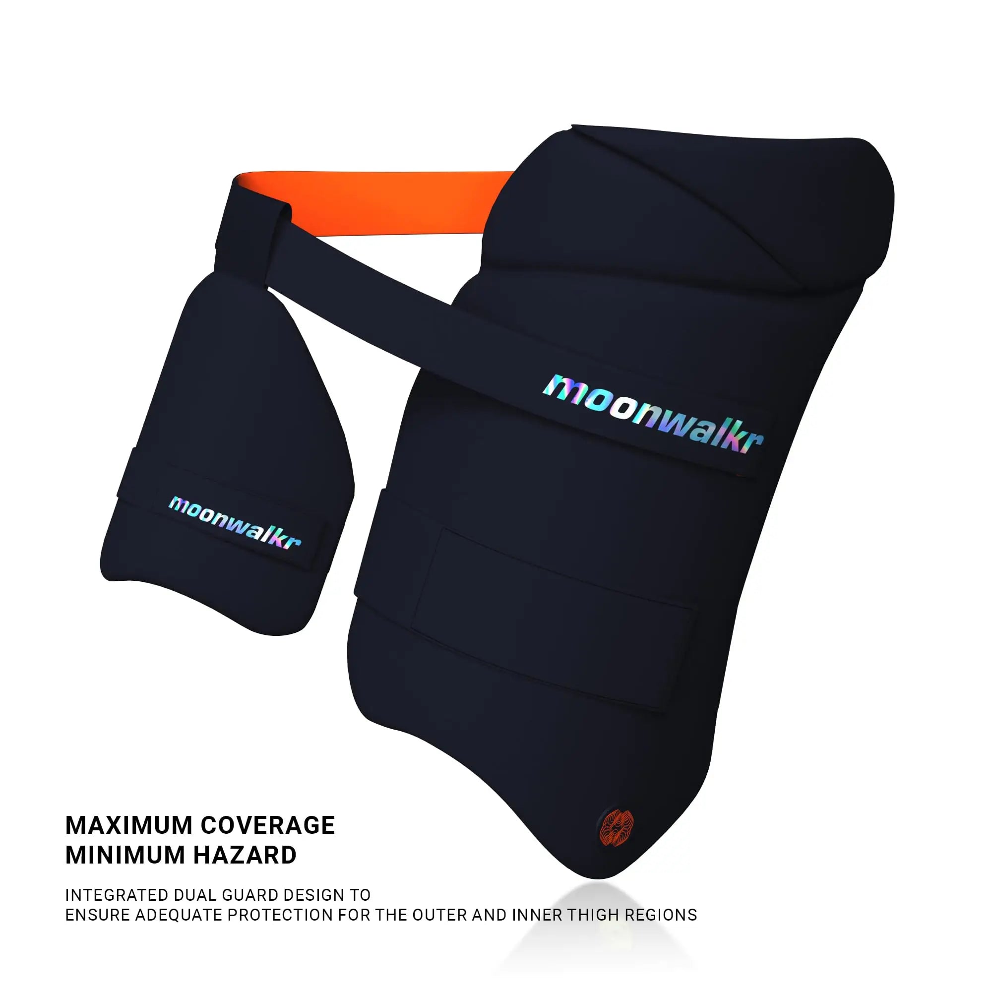 moonwalkr Cricket Thigh Guards 2.0 Lightweight Cricket Guard & Equipment Unisex Thigh Pads for Batter’s Height (6’3’’-6’6’’) Safeguarding