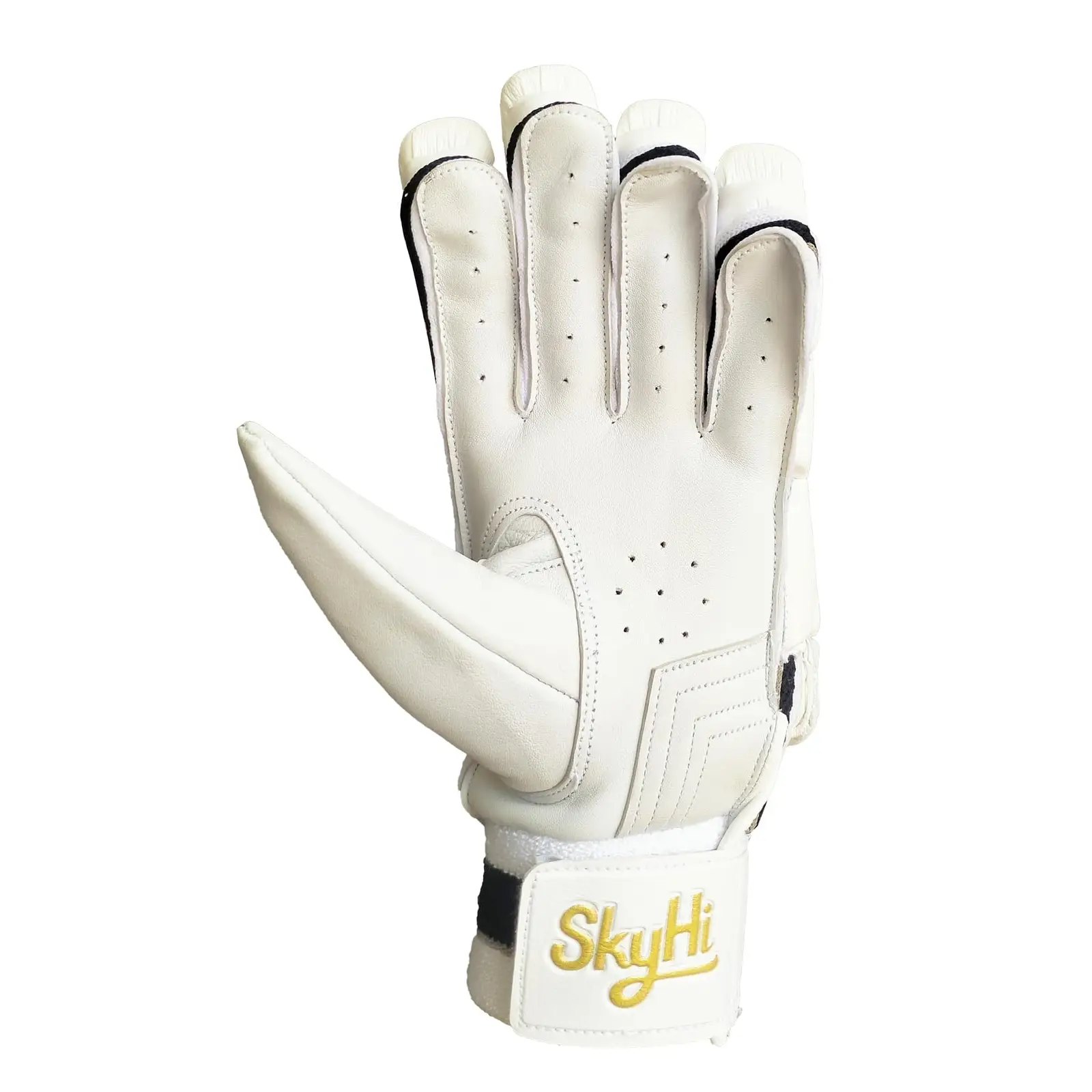 Skyhi Limited Edition Cricket Batting Gloves | Lighweight Leather Cricket Batting Gloves for Mens Right Hand and Left Hand Batsman (Left