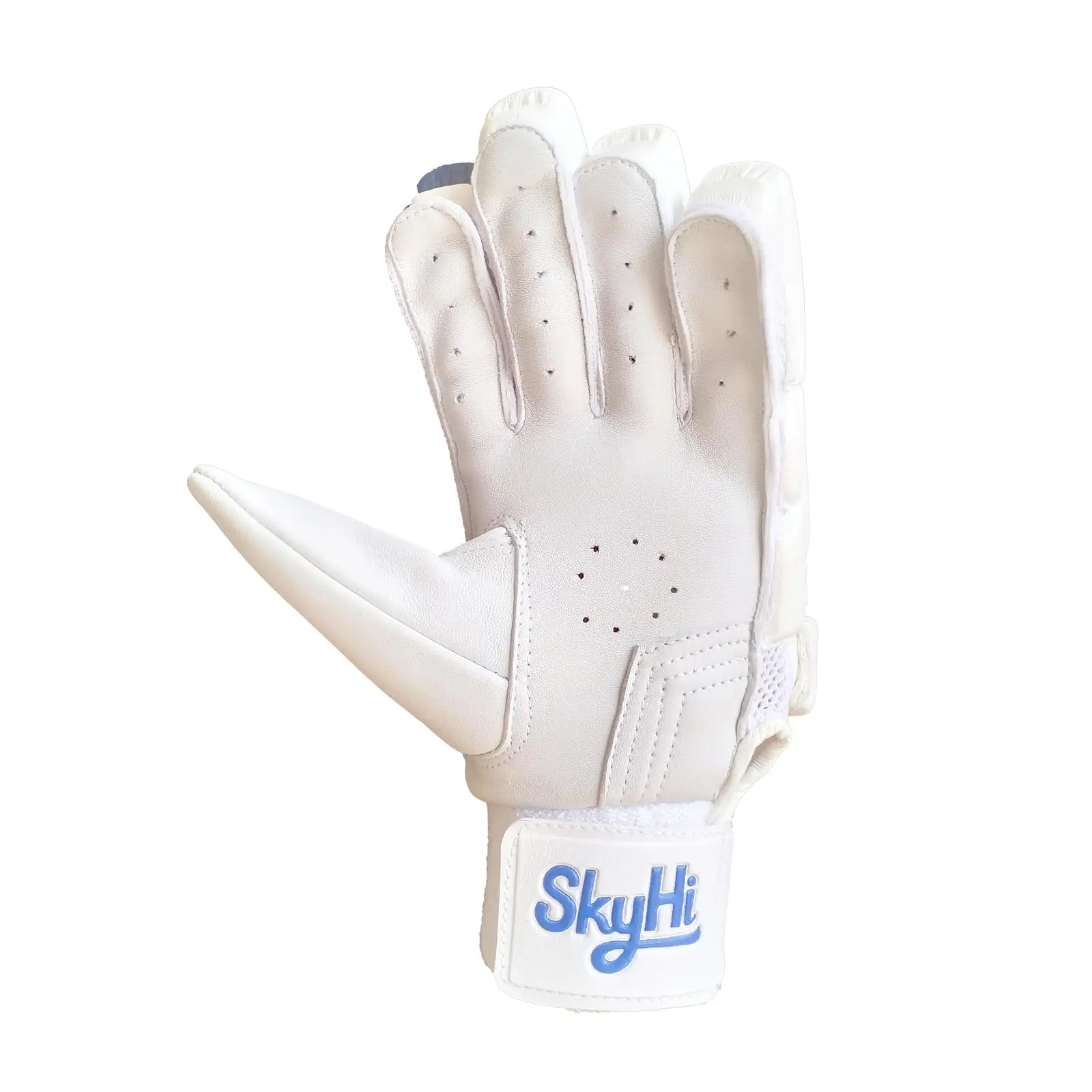 Skyhi Supremo Cricket Batting Gloves for Batsman Split Fingers Stylish Design Comfortable Grip PVC Thumb Patch & Breathable mesh