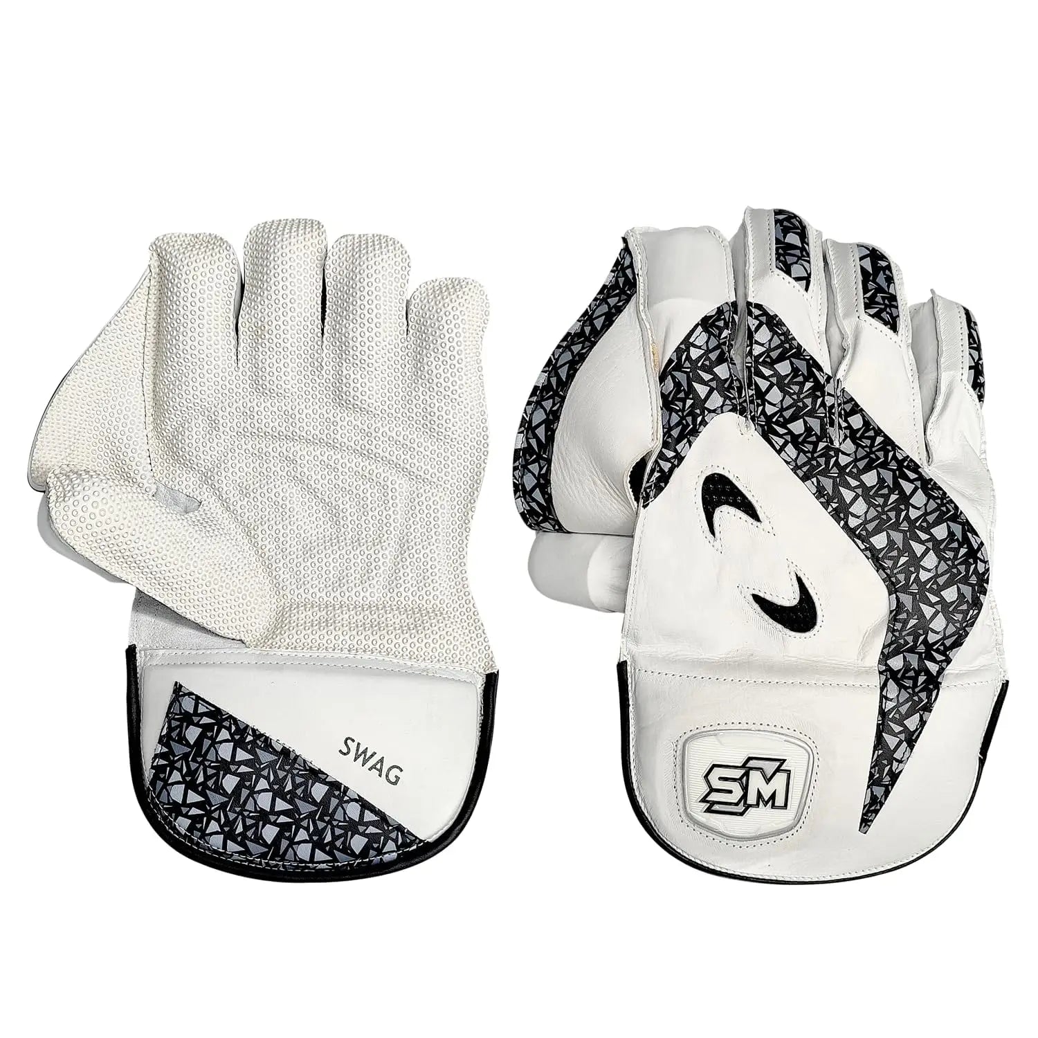 SM Swag Wicket Keeping Cricket Gloves Durable Construction High-Density Finger Protection Flexibility Comfort Superior Grip (Youth) - GLOVE