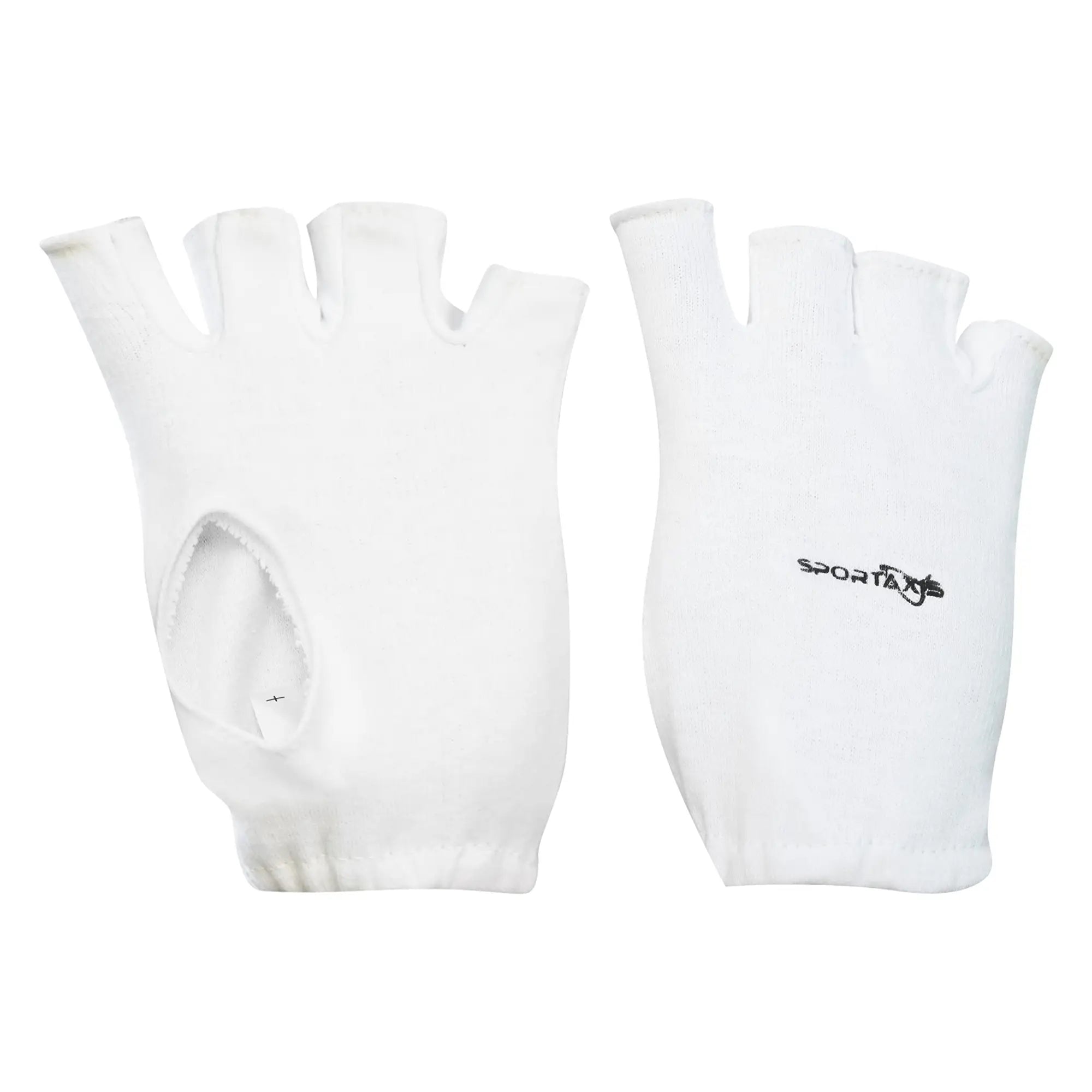 SPORTAXIS 100% Cotton Inner Gloves for Cricket Batting and Wicket Keeping - Comfortable Breathable and Durable - White Full Coverage