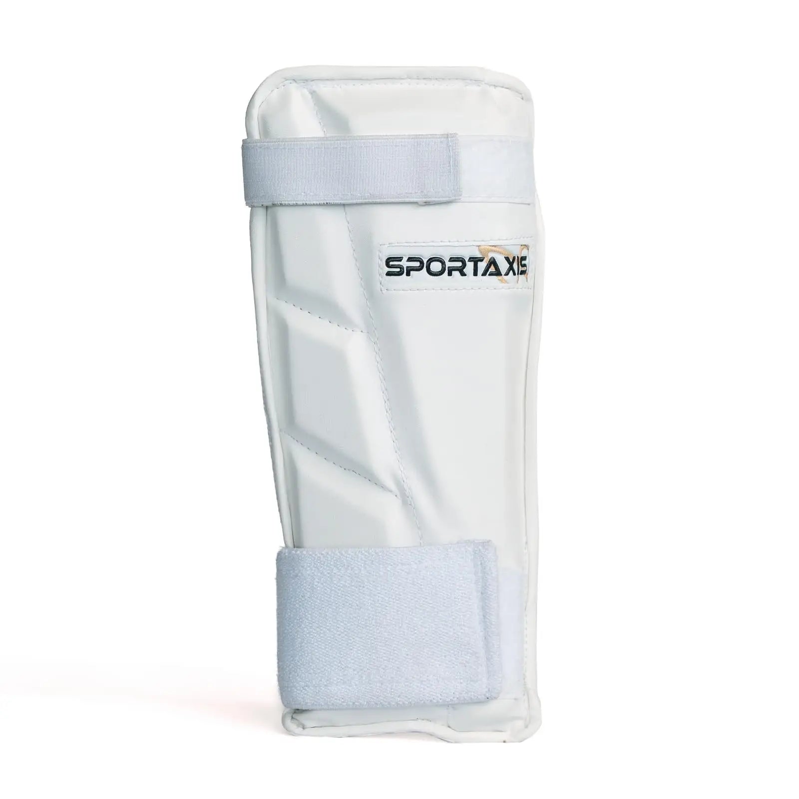 SPORTAXIS Cricket Arm Guard - Dual Strap Soft Inside Foam Maximum Protection - White Essential Cricket Gear for Confident and Stylish Play