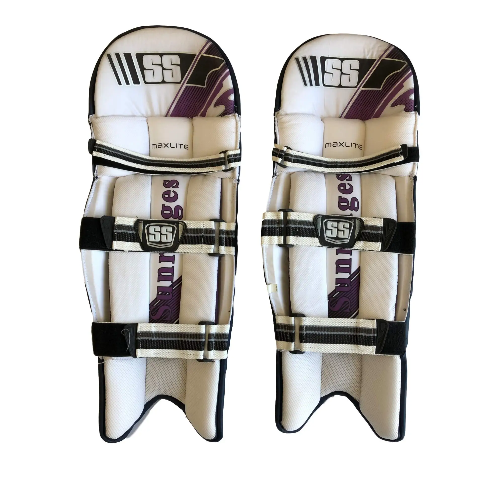 SS Cricket Maxlite Premium Batting Leg Guards - Men’s Size (Navy Blue)