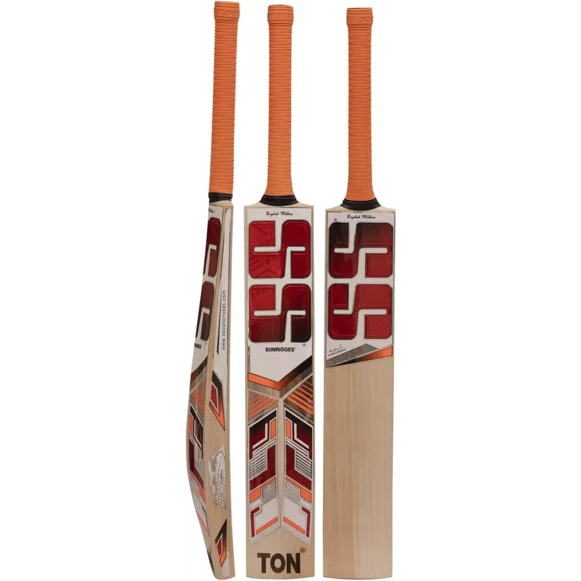 SS Tiger English Willow Cricket bat Full Size - Adult Size and Short Handle