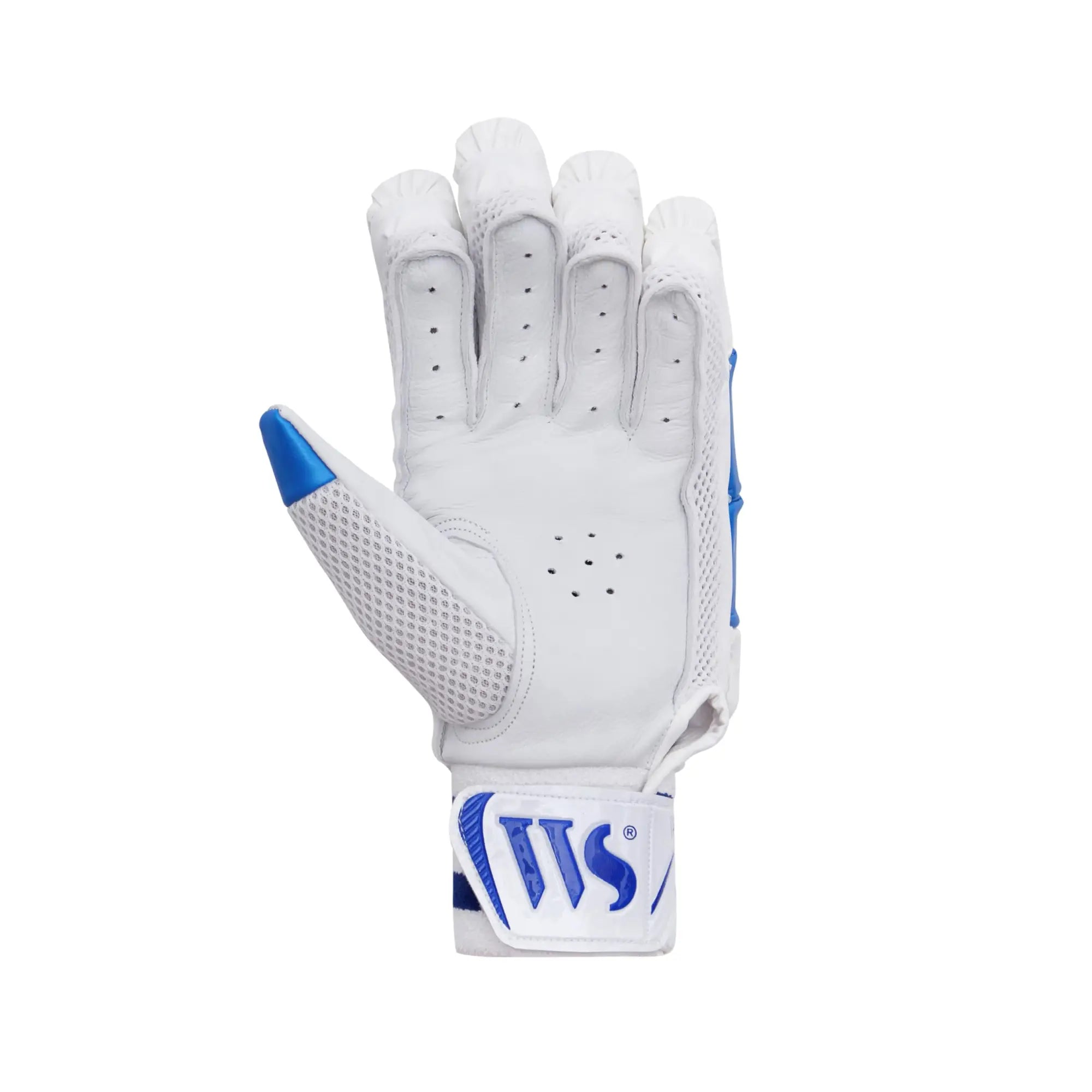 Whitedot Astral White Cricket Batting Gloves - for Professional Players - Youth Right Hand - GLOVE - BATTING