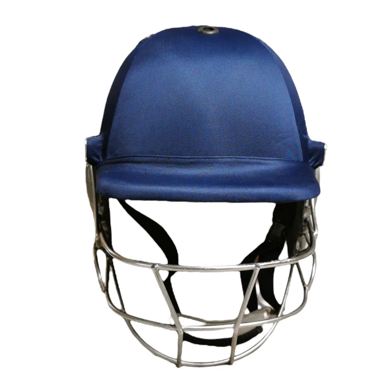 Bratla Pro Cricket Helmet - Navy Blue with Extra Padding Neck Guard and ...