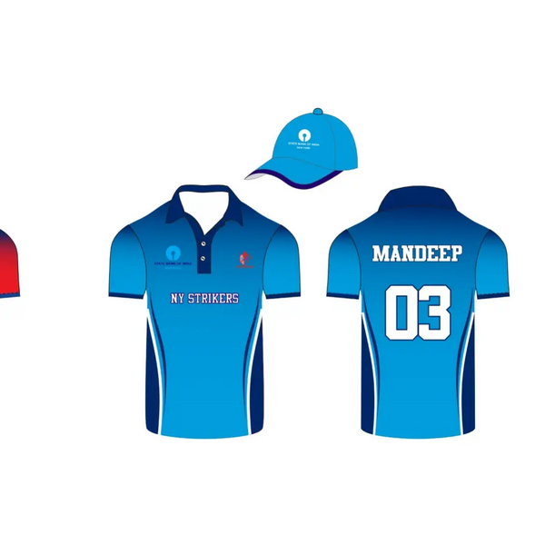 Cricket Sports Jersey Blue V-neck Design Sublimated Shirt Only - Cricket  Best Buy